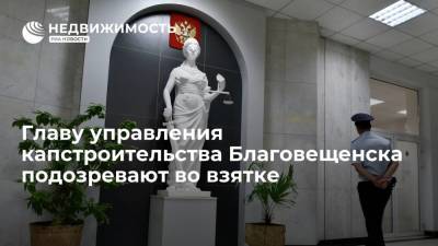 Главу управления капстроительства Благовещенска подозревают во взятке - realty.ria.ru - Россия - Амурская обл. - Благовещенск