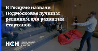Владимир Гутенев - В Госдуме назвали Подмосковье лучшим регионом для развития стартапов - nsn.fm - Москва - Московская обл.
