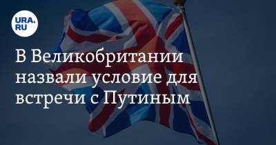 Владимир Путин - Борис Джонсон - Бен Уоллес - В Великобритании назвали условие для встречи с Путиным - ura.news - Москва - Англия