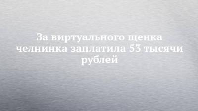 За виртуального щенка челнинка заплатила 53 тысячи рублей - chelny-izvest.ru - Набережные Челны - Самара