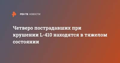 Четверо пострадавших при крушении L-410 находятся в тяжелом состоянии - ren.tv