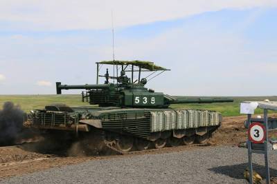 Противоракетный «козырек»: Т-72Б3 с новой защитой замечен под Ростовом - pravda-tv.ru - Ростовская обл.