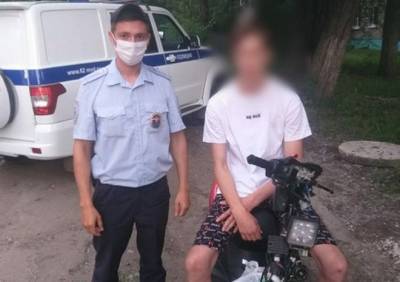 В Дашково-Песочне сотрудники ППС поймали 16-летнего подростка за рулем скутера - ya62.ru - Рязанская обл.