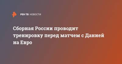 Марио Фернандес - Юрий Жирков - На Евро - Сборная России проводит тренировку перед матчем с Данией на Евро - ren.tv - Дания - Копенгаген - Новогорск