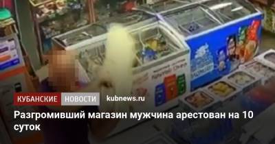 Разгромивший магазин мужчина арестован на 10 суток - kubnews.ru - респ. Адыгея - район Майкопский