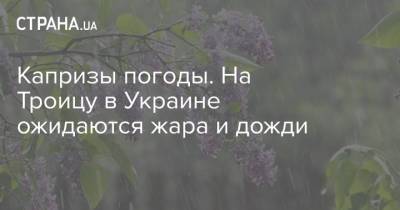 Капризы погоды. На Троицу в Украине ожидаются жара и дожди - strana.ua - Киев - Киевская обл. - Сумская обл. - Черниговская обл. - Полтавская обл.