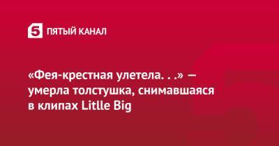 Анна Кастельянос - «Фея-крестная улетела. . .» — умерла толстушка, снимавшаяся в клипах Litlle Big - 5-tv.ru - Санкт-Петербург