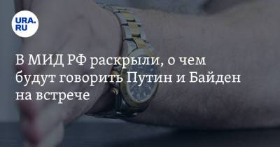 Владимир Путин - Сергей Рябков - Джо Байден - В МИД РФ раскрыли, о чем будут говорить Путин и Байден на встрече - ura.news