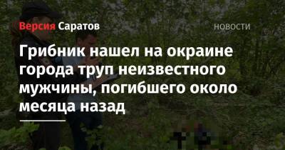 Грибник нашел на окраине города труп неизвестного мужчины, погибшего около месяца назад - nversia.ru - Саратовская обл. - Саратов - Волгоград