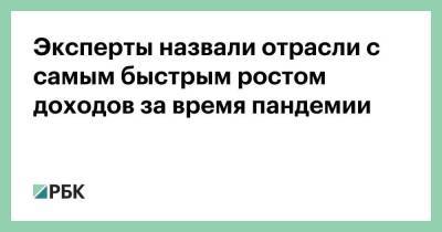 Эксперты назвали отрасли с самым быстрым ростом доходов за время пандемии - smartmoney.one