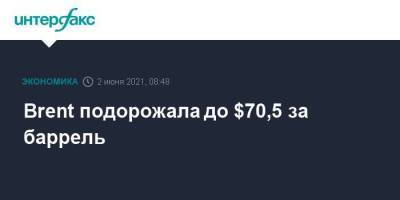 Brent подорожала до $70,5 за баррель - smartmoney.one - Москва - Лондон - Нью-Йорк