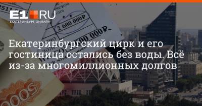 Екатеринбургский цирк и его гостиница остались без воды. Всё из-за многомиллионных долгов - e1.ru - Екатеринбург