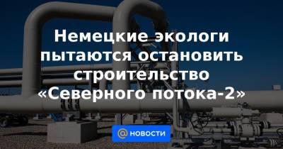 Немецкие экологи пытаются остановить строительство «Северного потока-2» - news.mail.ru - Экология