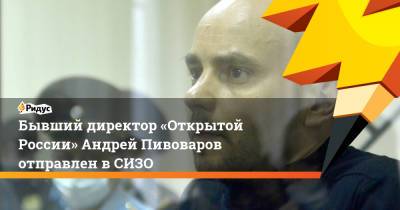 Андрей Пивоваров - Бывший директор «Открытой России» Андрей Пивоваров отправлен в СИЗО - ridus.ru - Краснодар - Варшава