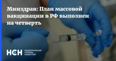 Олег Гриднев - Минздрав: План массовой вакцинации в РФ выполнен на четверть - nsn.fm