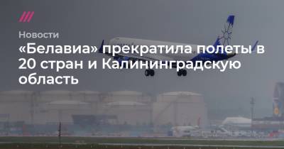 «Белавиа» прекратила полеты в 20 стран и Калининградскую область - tvrain.ru - Австрия - Англия - Узбекистан - Молдавия - Грузия - Турция - Эстония - Венгрия - Швеция - Литва - Испания - Финляндия - Сербия - Кипр - Эмираты - Голландия - Азербайджан - Латвия - Калининградская обл.