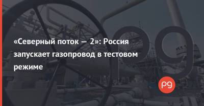 Александр Дрозденко - «Северный поток — 2»: Россия запускает газопровод в тестовом режиме - thepage.ua - Россия - США - Украина - Ленинградская обл.