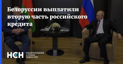 Владимир Путин - Александр Лукашенко - Михаил Мишустин - Белоруссии выплатили вторую часть российского кредита - nsn.fm - Россия - Белоруссия