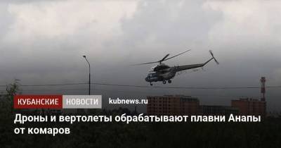 Дроны и вертолеты обрабатывают плавни Анапы от комаров - kubnews.ru - Анапа - Краснодарский край