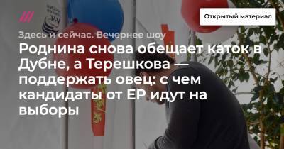 Ирина Роднина - Роднина снова обещает каток в Дубне, а Терешкова — поддержать овец: с чем кандидаты от ЕР идут на выборы - tvrain.ru