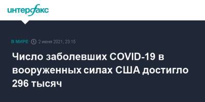 Число заболевших COVID-19 в вооруженных силах США достигло 296 тысяч - interfax.ru - Москва - США