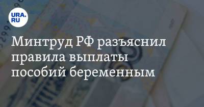 Владимир Путин - Минтруд РФ разъяснил правила выплаты пособий беременным - ura.news