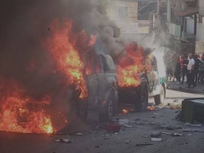 Бар-Лев Омер - В арабской деревне едва не линчевали патруль МАГАВ: сожжены полицейские машины, украдено оружие - stmegi.com