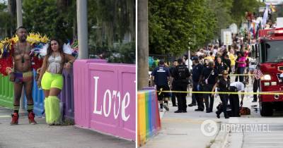 В США авто протаранило людей на гей-параде: есть погибший. Фото и видео - obozrevatel.com - шт.Флорида