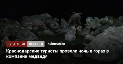 Краснодарские туристы провели ночь в горах в компании медведя - kubnews.ru - Краснодарский край - Краснодар - респ. Карачаево-Черкесия