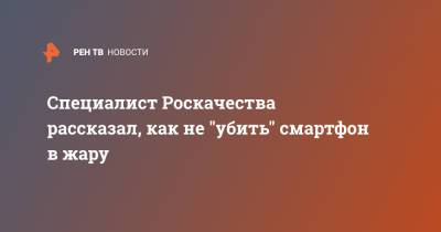 Роскачества Сергей Кузьменко - Специалист Роскачества рассказал, как не "убить" смартфон в жару - ren.tv