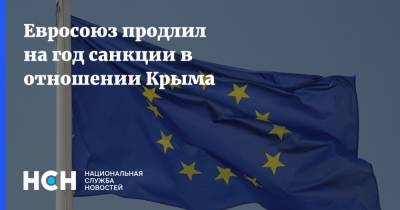 Евросоюз продлил на год санкции в отношении Крыма - nsn.fm - Крым