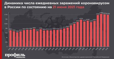 За сутки в России выявили 17378 новых случаев COVID-19 - profile.ru - Москва - Россия - Санкт-Петербург - Московская обл.