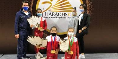 Азербайджанские гимнастки возвращаются из Египта с медалями (ФОТО) - trend.az - Египет - Азербайджан