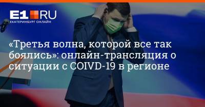 «Третья волна, которой все так боялись»: онлайн-трансляция о ситуации с COIVD-19 в регионе - e1.ru - Екатеринбург - Свердловская обл.