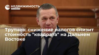 Юрий Трутнев - Трутнев: снижение налогов снизит стоимость "квадрата" на Дальнем Востоке - realty.ria.ru - Хабаровск - окр. Дальневосточный - Дальний Восток