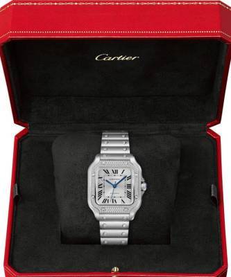 Новые часы Santon de Cartier с бриллиантовым безелем и возможность быстро менять ремешки - skuke.net - Santos