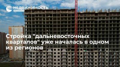 Алексей Чекунков - Стройка "дальневосточных кварталов" уже началась в одном из регионов - realty.ria.ru - Россия - Хабаровский край - Хабаровск - окр. Дальневосточный - Сахалинская обл. - Дальний Восток