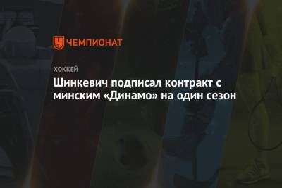 Шинкевич подписал контракт с минским «Динамо» на один сезон - championat.com - Рига - Минск - Латвия