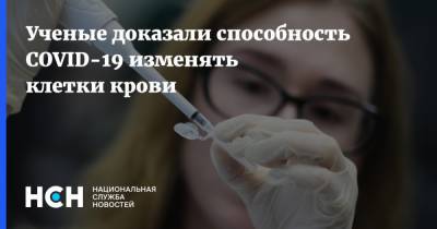 Ученые доказали способность COVID-19 изменять клетки крови - nsn.fm