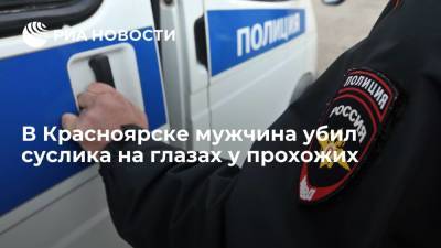 В Красноярске мужчина убил суслика на глазах у прохожих в городском парке - ria.ru - Красноярск