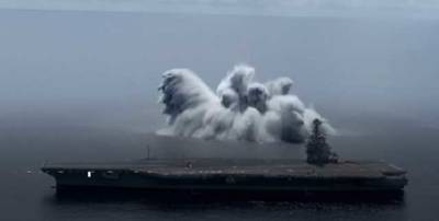Gerald R.Ford - Ford - ВМС США почали випробування нового авіаносця в Атлантичному океані – використовують вибухівку - novostiua.news - Украина