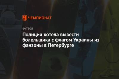 Павел Левкович - Полиция хотела вывести болельщика с флагом Украины из фан-зоны в Петербурге - championat.com - Австрия - Санкт-Петербург - Турция - Румыния - г. Бухарест
