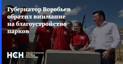 Андрей Воробьев - Губернатор Воробьев обратил внимание на благоустройство парков - nsn.fm - Московская обл. - Благоустройство