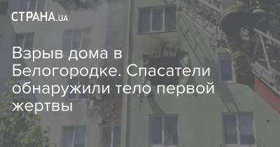 Взрыв дома в Белогородке. Спасатели обнаружили тело первой жертвы - strana.ua - Киевская обл.