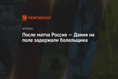 Полина Куимова - После матча Россия — Дания на поле задержали болельщика - championat.com - Финляндия - Дания - Копенгаген