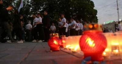 В Луганске 22 июня в 4 часа утра зажгли 2 тысячи свечей памяти. ФОТО - cxid.info - Луганск