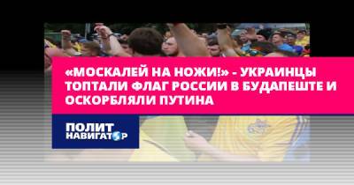 «Москалей на ножи!» – украинцы топтали флаг России в... - politnavigator.net - Австрия - Россия - Украина - Будапешт