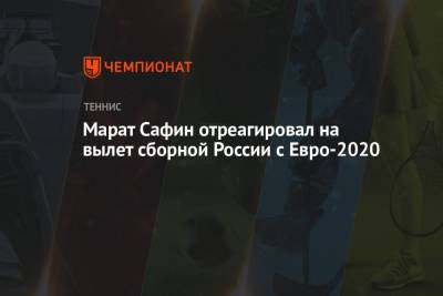 Станислав Черчесов - Марат Сафин - Марат Сафин отреагировал на вылет сборной России с Евро-2020 - championat.com - Финляндия - Дания