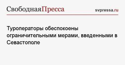Майя Ломидзе - Туроператоры обеспокоены ограничительными мерами, введенными в Севастополе - svpressa.ru - Севастополь