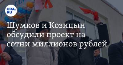 Вадим Шумков - Андрей Козицын - Шумков и Козицын обсудили проект на сотни миллионов рублей. Фото - ura.news - Курганская обл. - Шадринск